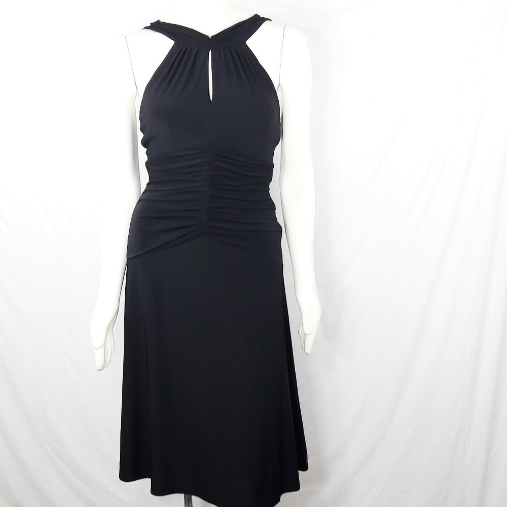 Eliza J Halter Keyhole Dress